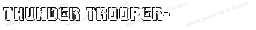 Thunder Trooper字体转换